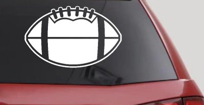 Football Sports Car or Truck Window Vinyl Decal Sticker