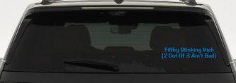 Filthy Rich 2 of 3 Aint Bad Funny Car Truck Window Decal Sticker (Sky Blue)