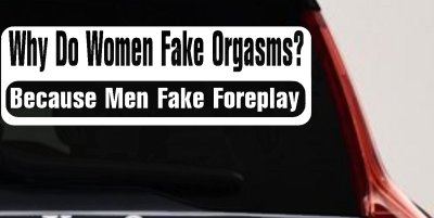 Funny Orgasm Decal for Cars and Trucks Window Vinyl Sticker Humor