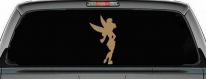 Tinkerbell Tinker Bell Fairy Tale Cartoon Car or Truck Window Decal Sticker (Light Brown)