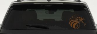 Tribal Eagle Patriotic Car or Truck Window Decal Sticker (Copper)
