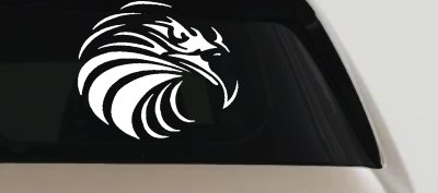 Tribal Eagle Patriotic Car or Truck Window Vinyl Decal Sticker