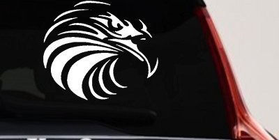 Tribal Eagle Patriotic Car or Truck Window Vinyl Decal Sticker