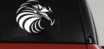 Tribal Eagle Patriotic Car or Truck Window Vinyl Decal Sticker