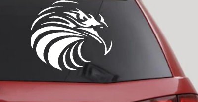Tribal Eagle Patriotic Car or Truck Window Vinyl Decal Sticker
