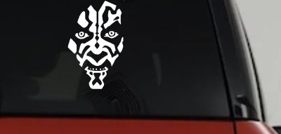 Darth Maul Face Car or Truck Window Vinyl Decal Sticker