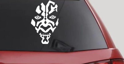 Darth Maul Face Car or Truck Window Vinyl Decal Sticker