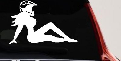 Moto X Mudflap Girl Decal for Car Truck Window Vinyl Sticker