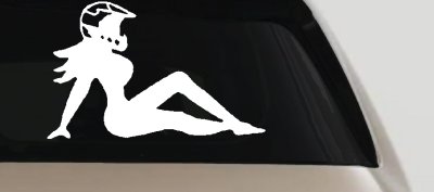Moto X Mudflap Girl Decal for Car Truck Window Vinyl Sticker