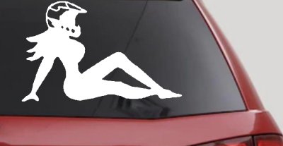 Moto X Mudflap Girl Decal for Car Truck Window Vinyl Sticker