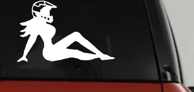 Moto X Mudflap Girl Decal for Car Truck Window Vinyl Sticker