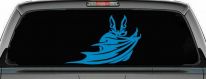 Bat Car Truck Window Decal Sticker Vinyl Auto Graphic (Blue)