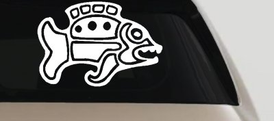 Tribal Fish Decal for Cars Trucks Windows Vinyl Sticker Art