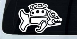 Tribal Fish Animals Car or Truck Window Decal Sticker