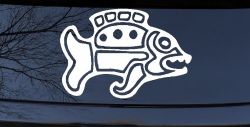 Tribal Fish Animals Car or Truck Window Decal Sticker