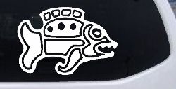 Tribal Fish Animals Car or Truck Window Decal Sticker
