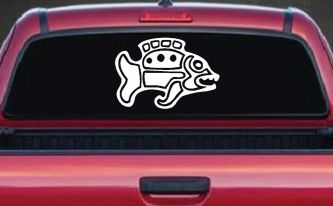 Tribal Fish Animals Car or Truck Window Decal Sticker