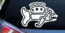 Tribal Fish Animals Car or Truck Window Decal Sticker