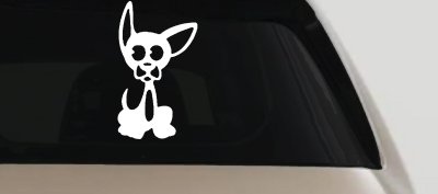 Chihuahua Dog Animals Car or Truck Window Vinyl Decal Sticker