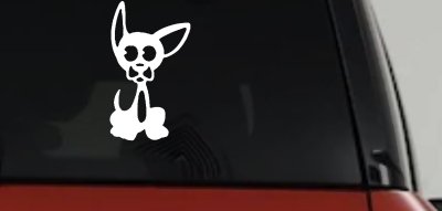 Chihuahua Dog Animals Car or Truck Window Vinyl Decal Sticker