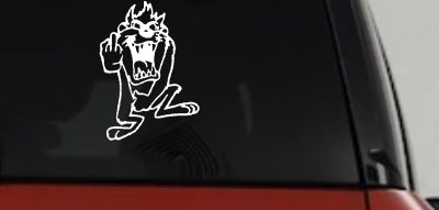Taz Bird Cartoons Car or Truck Window Vinyl Decal Sticker