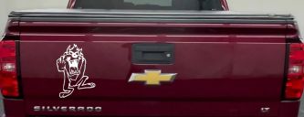 Taz Bird Cartoons Car or Truck Window Decal Sticker (White)