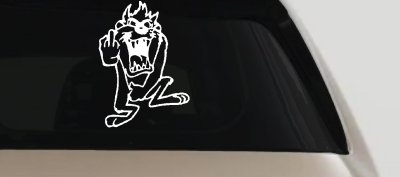 Taz Bird Cartoons Car or Truck Window Vinyl Decal Sticker