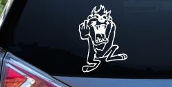 Taz Bird Cartoons Car or Truck Window Decal Sticker