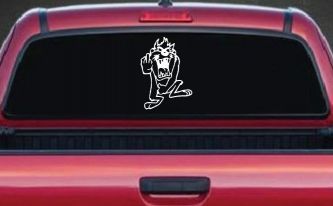 Taz Bird Cartoons Car or Truck Window Decal Sticker
