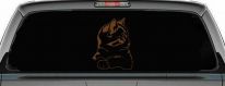 Kitten Cat Car or Truck Window Decal Sticker (Copper)