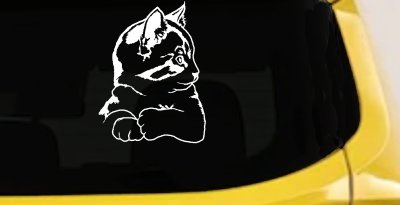 Cute Kitten Cat Decal for Car or Truck Window Sticker Vinyl