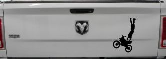 Moto X Rearseat Grab Car or Truck Window Decal Sticker (Black)