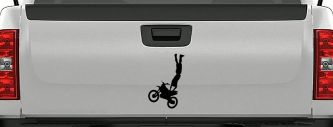 Moto X Rearseat Grab Car or Truck Window Decal Sticker (Black)