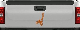 Moto X Rearseat Grab Car or Truck Window Decal Sticker (Nut Brown)