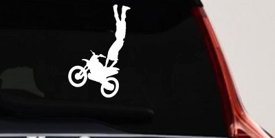 Moto X Rear Seat Grab Decal for Car Truck Window Vinyl Sticker