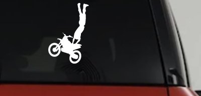 Moto X Rear Seat Grab Decal for Car Truck Window Vinyl Sticker
