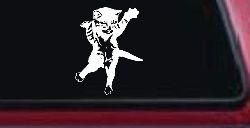 Cat Pounce Animals Car or Truck Window Decal Sticker