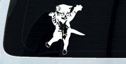 Cat Pounce Animals Car or Truck Window Decal Sticker