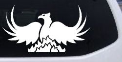 Tribal Phoenix Car or Truck Window Decal Sticker