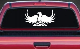 Tribal Phoenix Car or Truck Window Decal Sticker