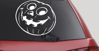 Jack O Lantern Halloween Car Truck Window Vinyl Decal Sticker