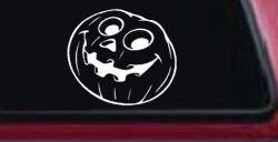Jack O Lantern Halloween Car or Truck Window Decal Sticker