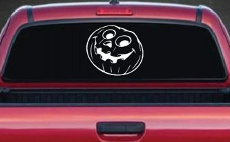 Jack O Lantern Halloween Car or Truck Window Decal Sticker