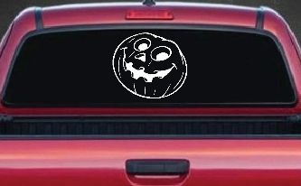 Jack O Lantern Halloween Car or Truck Window Decal Sticker