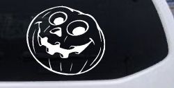 Jack O Lantern Halloween Car or Truck Window Decal Sticker