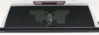 Penelope the Skunk Cartoons Car or Truck Window Decal Sticker (Silver)