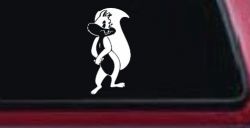 Penelope the Skunk Cartoons Car or Truck Window Decal Sticker