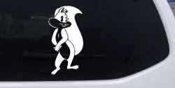 Penelope the Skunk Cartoons Car or Truck Window Decal Sticker
