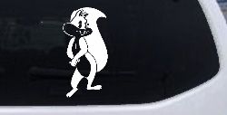 Penelope the Skunk Cartoons Car or Truck Window Decal Sticker