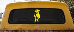 Penelope the Skunk Cartoons Car or Truck Window Decal Sticker (Yellow)